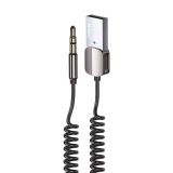 Аудіо-адаптер WALKER BTA-505 Car Receiver to AUX 3.5мм Bluetooth black (тех.пак.)