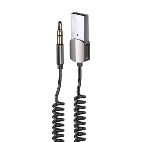Аудио-адаптер WALKER BTA-505 Car Receiver to AUX 3.5мм Bluetooth black (тех.пак.) - купить за 381.65 грн в Киеве, Украине