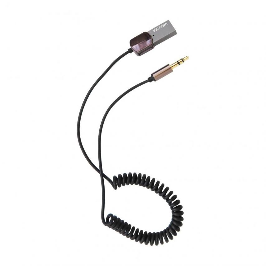 Аудіо-адаптер WALKER BTA-505 Car Receiver to AUX 3.5мм Bluetooth black (тех.пак.)