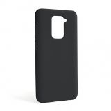 Чехол Full Silicone Case для Xiaomi Redmi Note 9 4G black (01) (без логотипа)