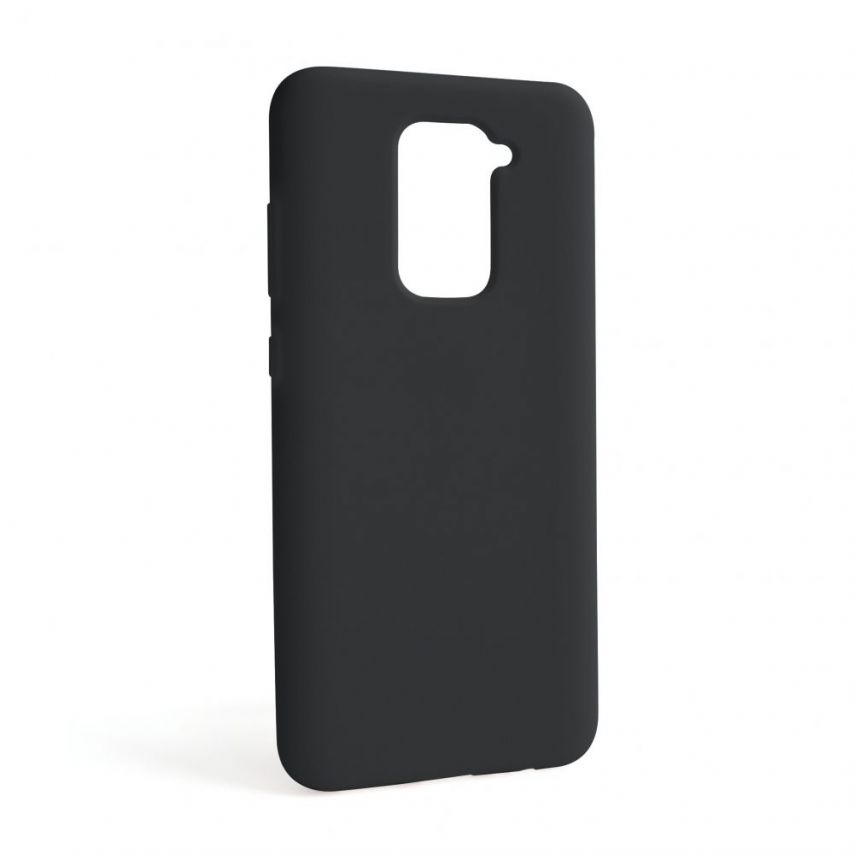 Чехол Full Silicone Case для Xiaomi Redmi Note 9 4G black (01) (без логотипа)