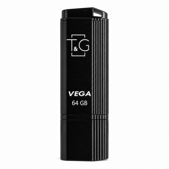 USB 64GB T&G USB 2.0 Vega (121) black - купити за 374.92 грн у Києві, Україні