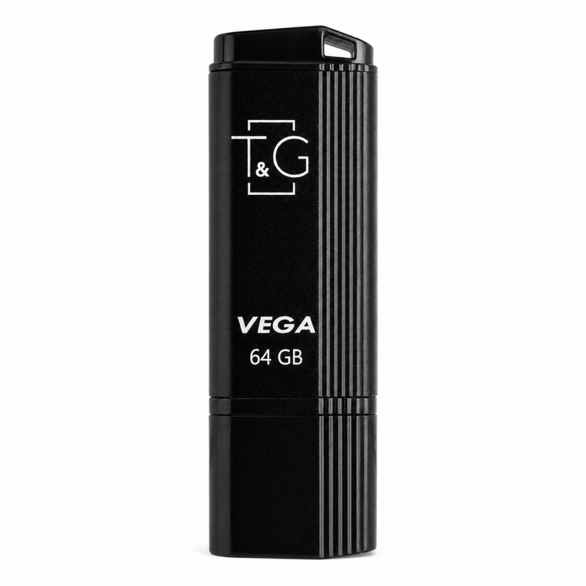 Флеш-пам'ять USB T&G Vega 64GB USB 2.0 (121) black