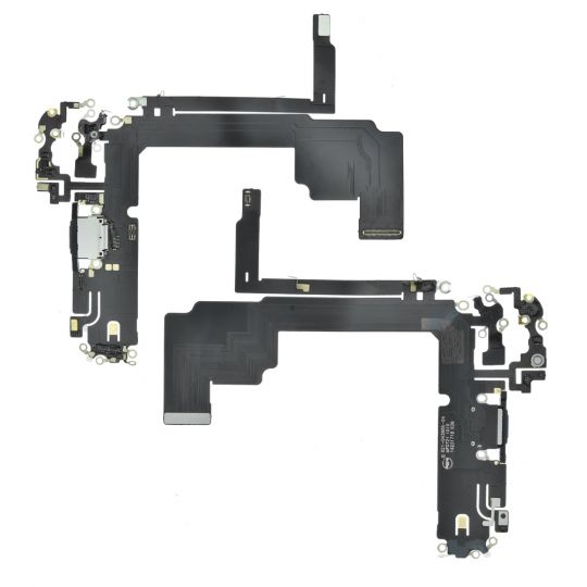 Шлейф (нижняя плата) для Apple iPhone 15 Pro Max с разъемом зарядки black titanium Original (снятый) - купить за 1 257.20 грн в Киеве, Украине