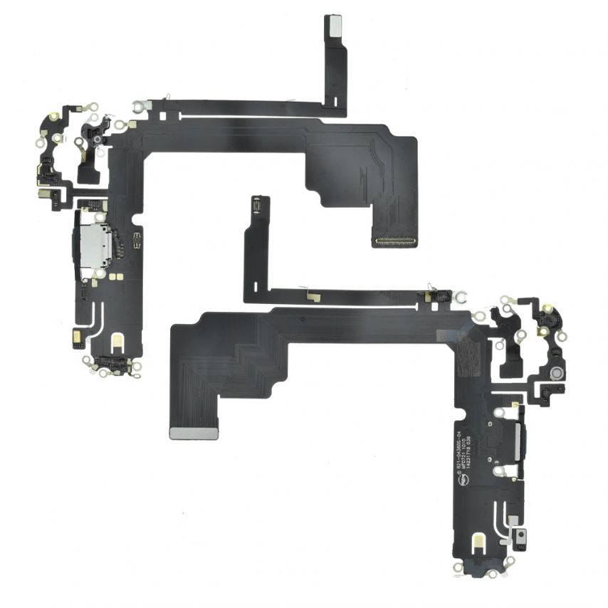 Шлейф (нижняя плата) для Apple iPhone 15 Pro Max с разъемом зарядки black titanium Original (снятый)
