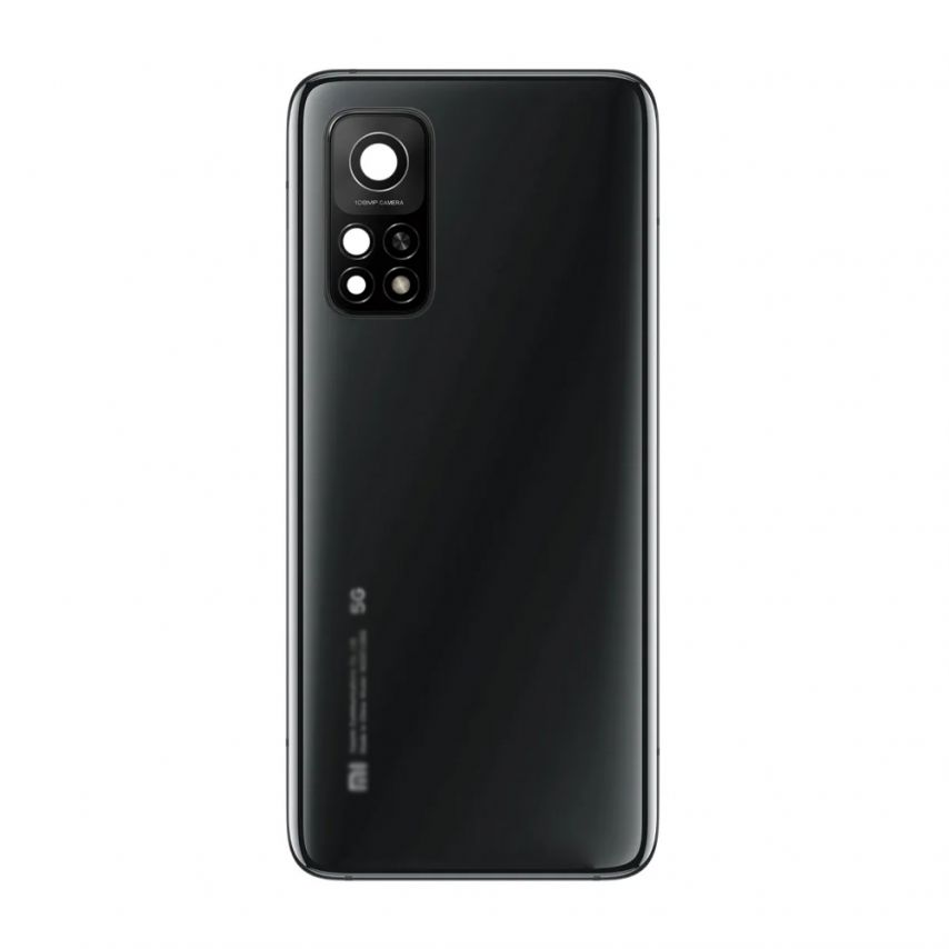 Задня кришка для Xiaomi Mi 10T, Mi 10T Pro зі склом камери black Original Quality