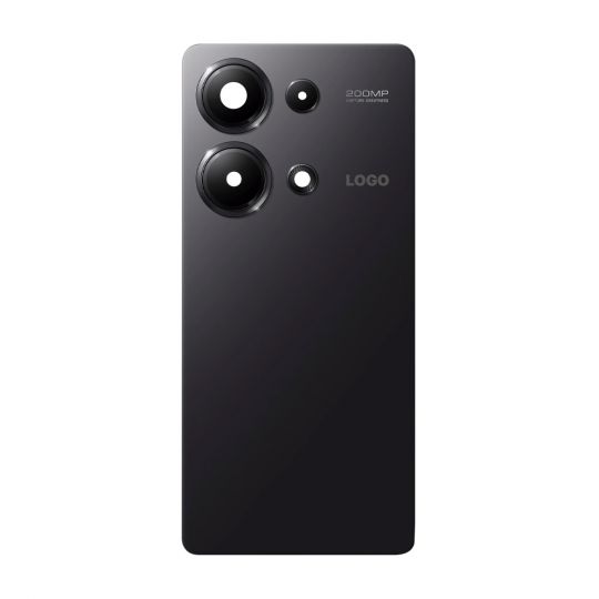 Задняя крышка для Xiaomi Redmi Note 13 Pro 4G со стеклом камеры black Original Quality - купить за 391.85 грн в Киеве, Украине