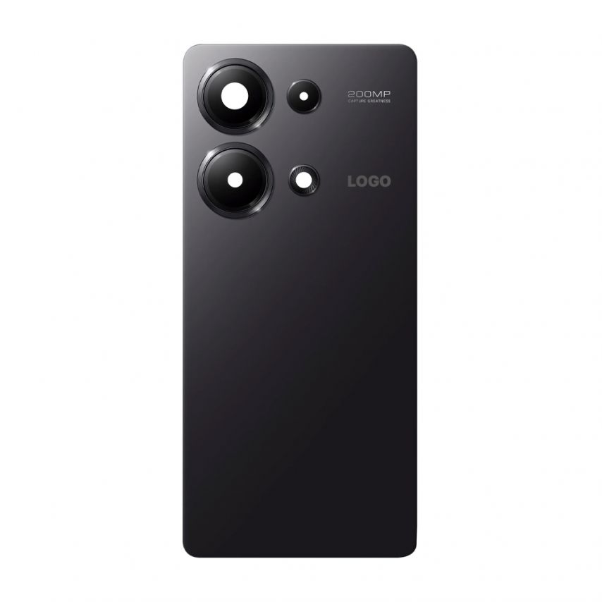 Задняя крышка для Xiaomi Redmi Note 13 Pro 4G со стеклом камеры black Original Quality