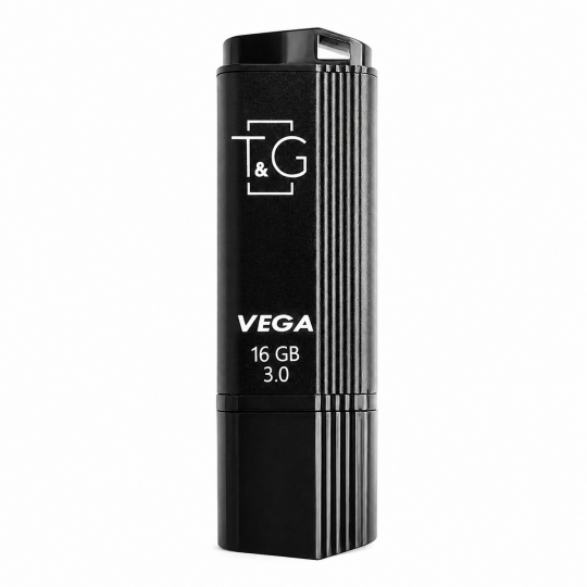 Флеш-пам'ять USB T&G Vega 16GB USB 2.0 (121) black - купити за 282.87 грн у Києві, Україні