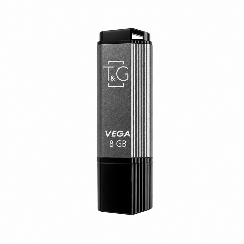 Флеш-пам'ять USB T&G Vega 8GB USB 2.0 (121) grey