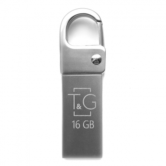 Флеш-пам'ять USB T&G Metal 16GB USB 2.0 (027) з карабіном - купити за 276.14 грн у Києві, Україні