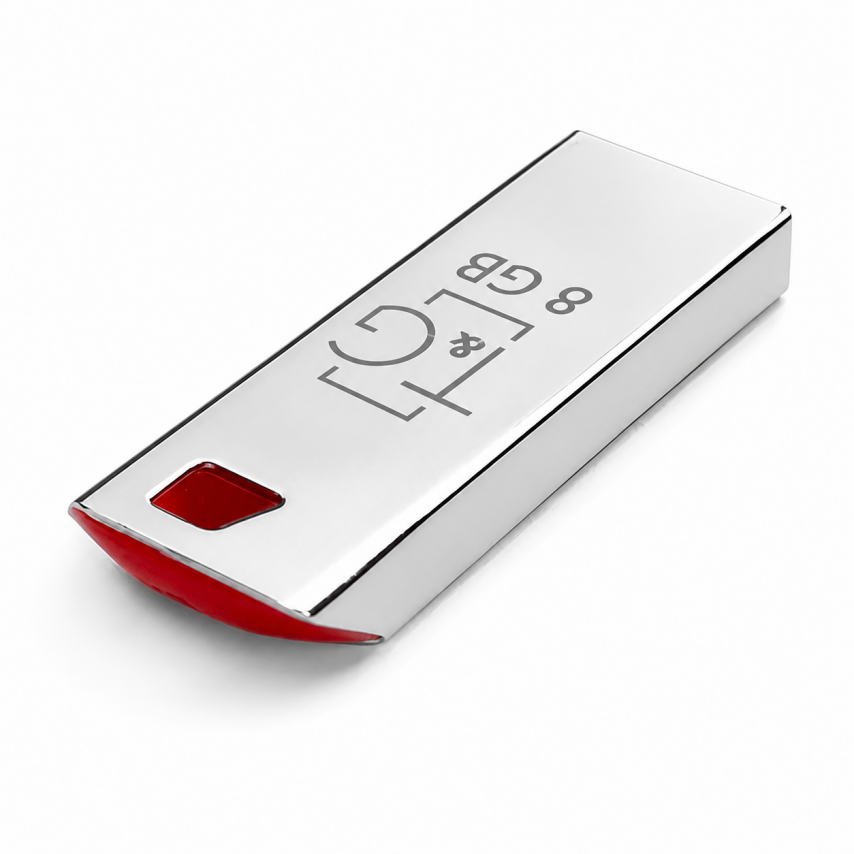 Флеш-пам'ять USB T&G Stylish 8GB USB 2.0 (115) хром