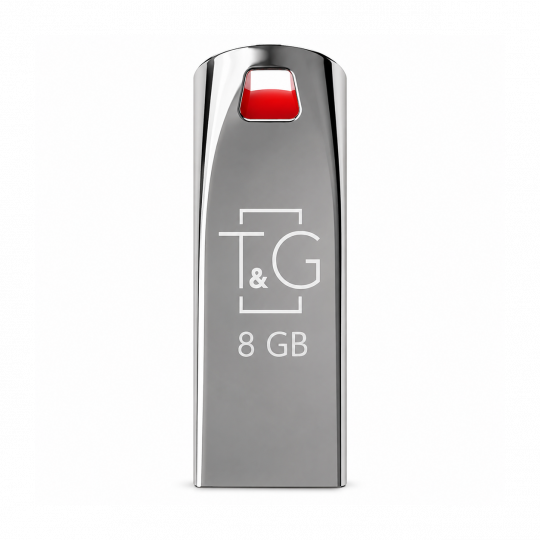 Флеш-пам'ять USB T&G Stylish 8GB USB 2.0 (115) хром - купити за 220.01 грн у Києві, Україні