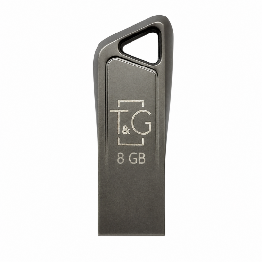 Флеш-пам'ять USB T&G Metal 8GB USB 2.0 (114) grey - купити за 220.01 грн у Києві, Україні