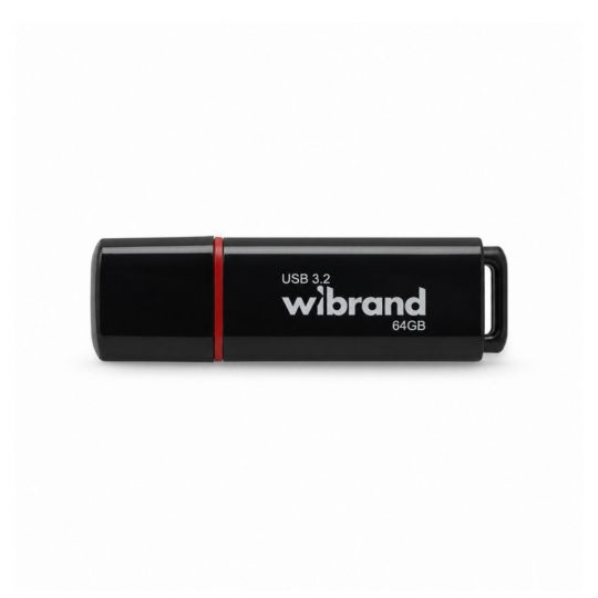USB 64GB Wibrand USB 3.2 Gen1 Scarab black - купити за 572.48 грн у Києві, Україні