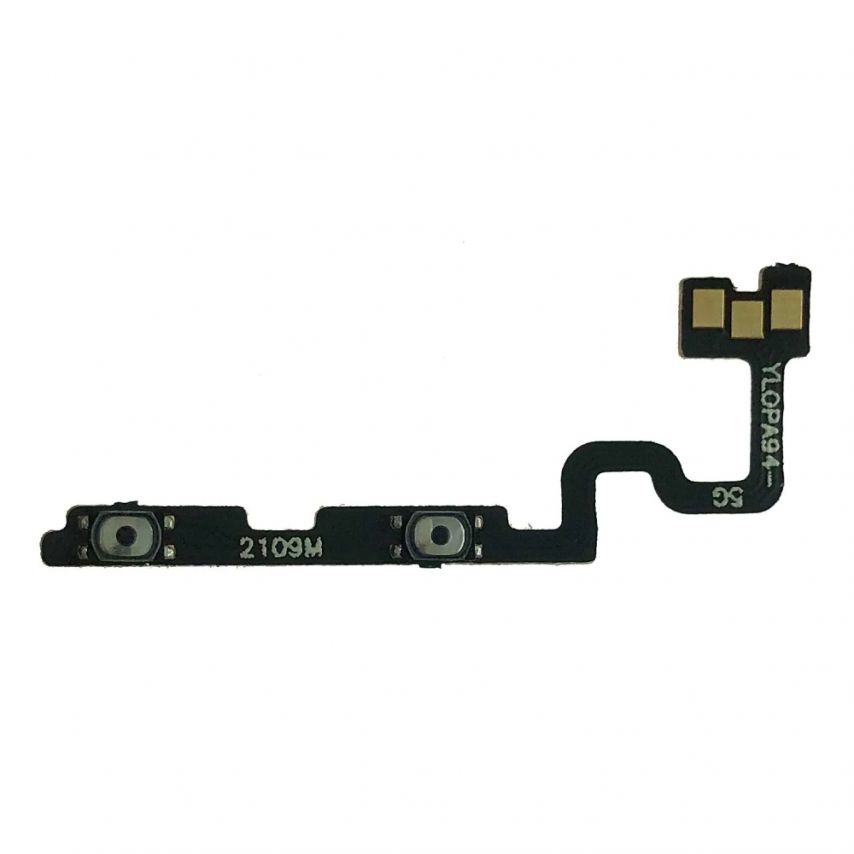 Шлейф для Oppo A94 4G, Reno 5 Lite с кнопкой включения и регулировки громкости High Quality