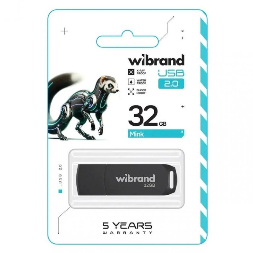 USB 32GB Wibrand USB 2.0 Mink black