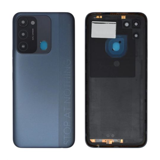 Задня кришка для Tecno Spark 8C 4G KG5j/KG5/KG5n зі склом камери black High Quality - купити за 269.40 грн у Києві, Україні