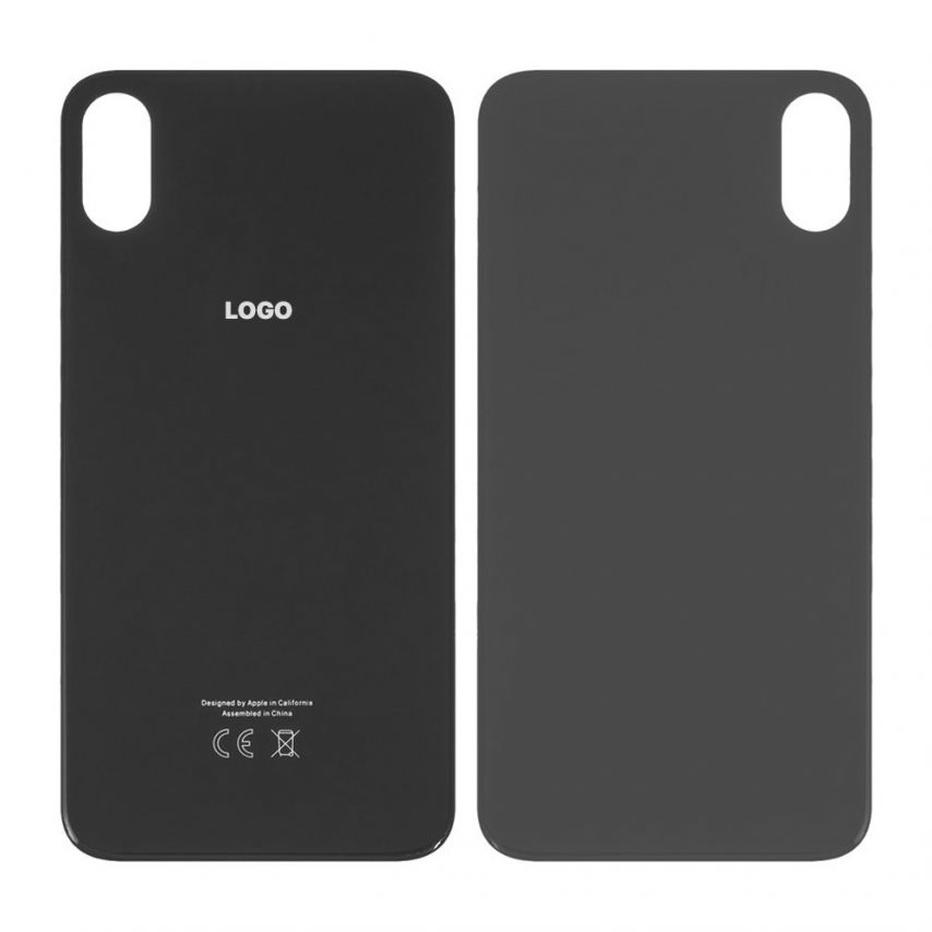 Задня кришка для Apple iPhone X (великий виріз під камеру) black Original Quality
