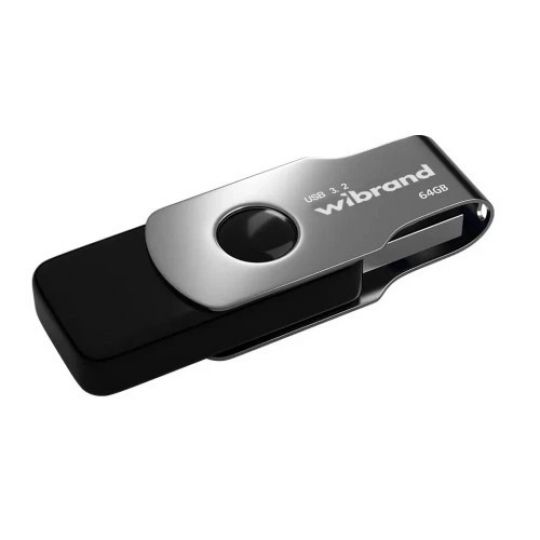 Флеш-пам'ять USB Wibrand Lizard 64GB USB 3.2 Gen 1 black - купити за 516.35 грн у Києві, Україні