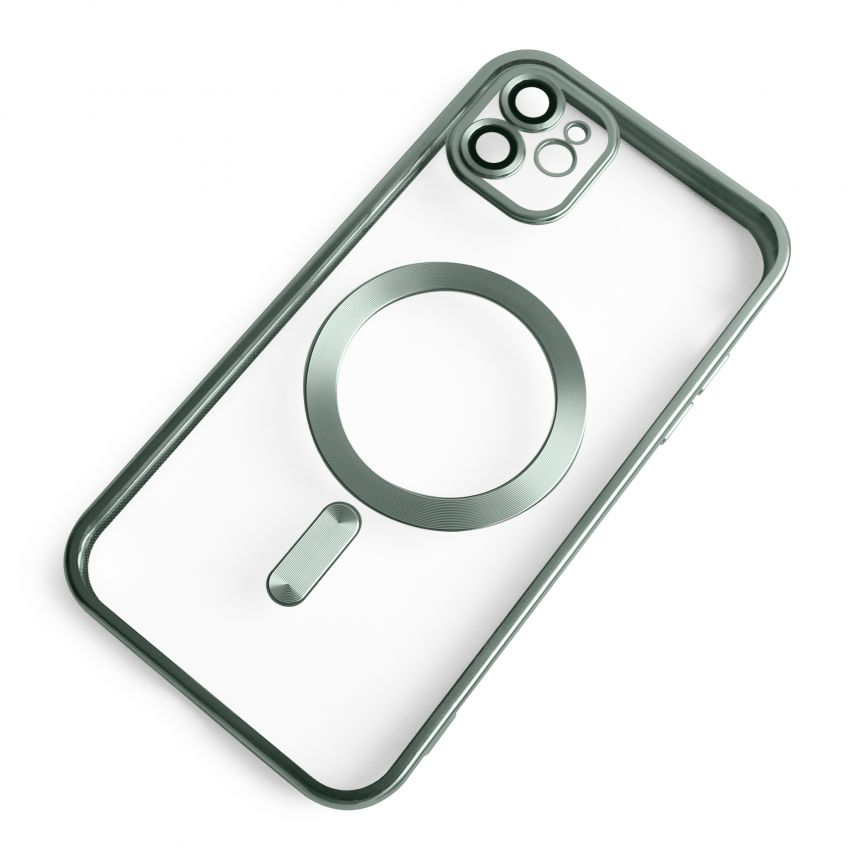 Чехол с функцией MagSafe для Apple iPhone 11 green (05) матовый