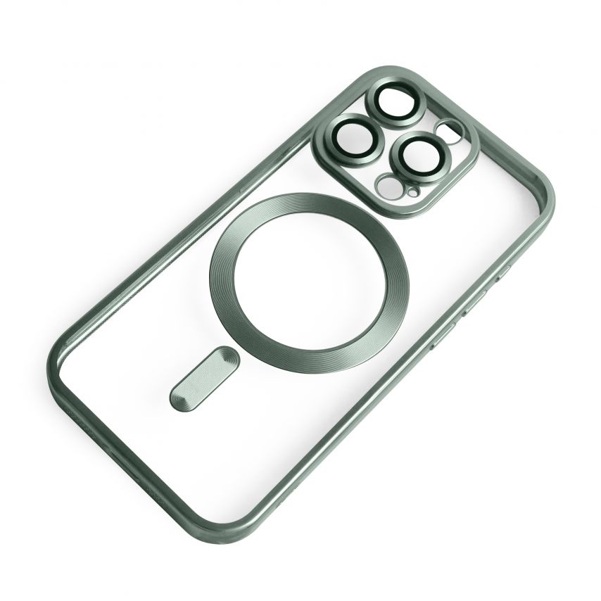 Чохол with MagSafe для iPhone 13 Pro (05) green matte