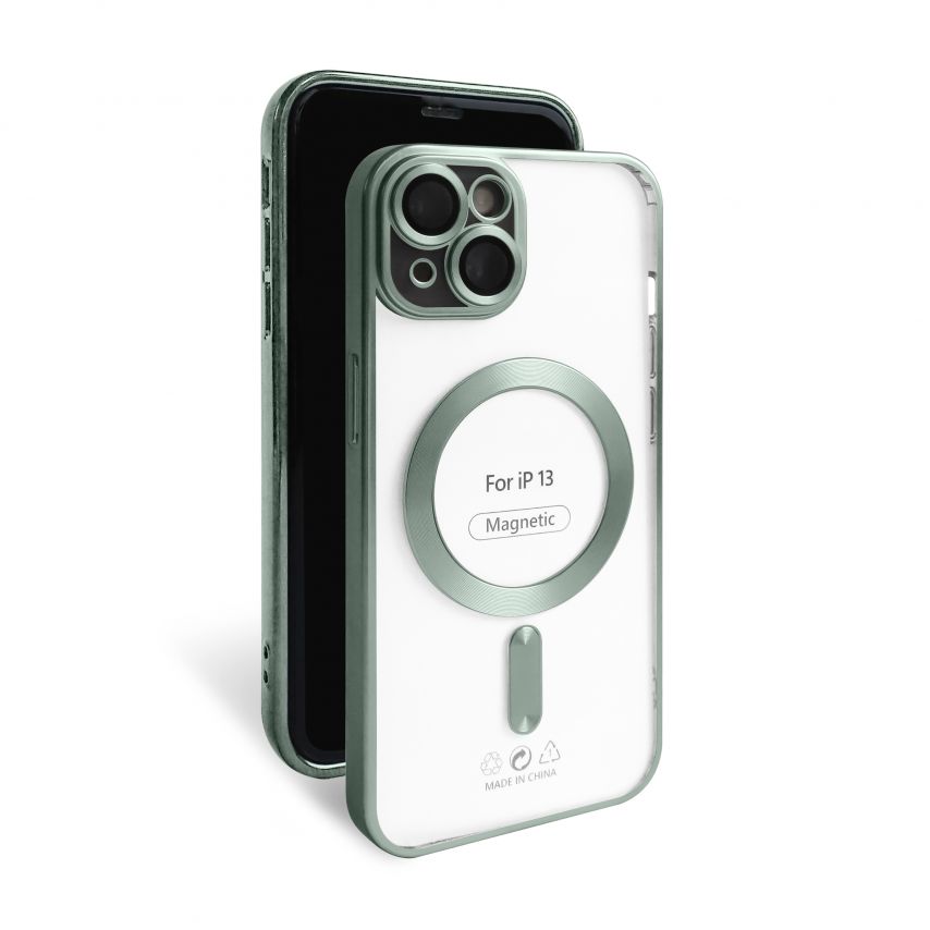 Чохол із функцією MagSafe для Apple iPhone 13 green (05) матовий