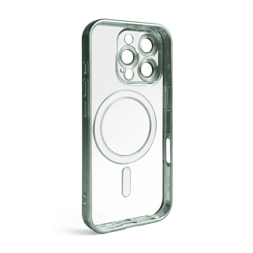 Чехол с функцией MagSafe для Apple iPhone 16 Pro green (05) матовый