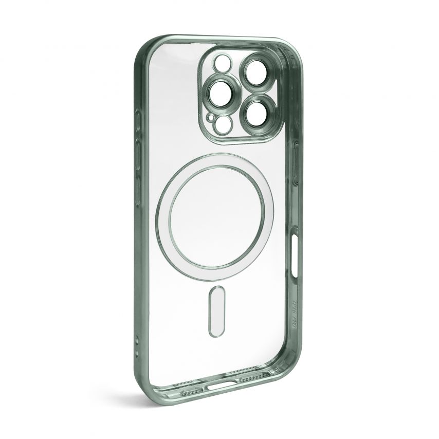 Чехол с функцией MagSafe для Apple iPhone 16 Pro Max green (05) матовый