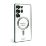 Чехол с функцией MagSafe для Samsung Galaxy S25 Ultra/S938 (2025) green (05) матовый