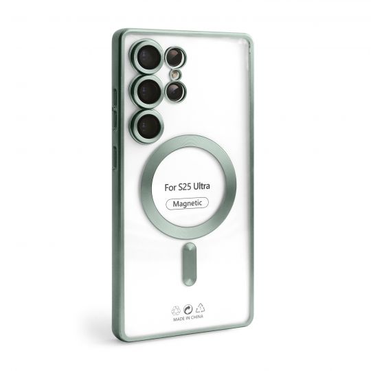 Чохол із функцією MagSafe для Samsung Galaxy S25 Ultra/S938 (2025) green (05) матовий - купити за 224.50 грн у Києві, Україні