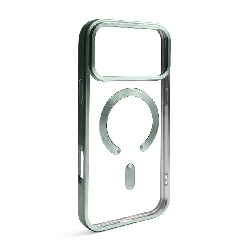 Чохол with MagSafe для iPhone 17 Pro Max (05) green matte