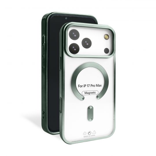 Чохол with MagSafe для iPhone 17 Pro Max (05) green matte