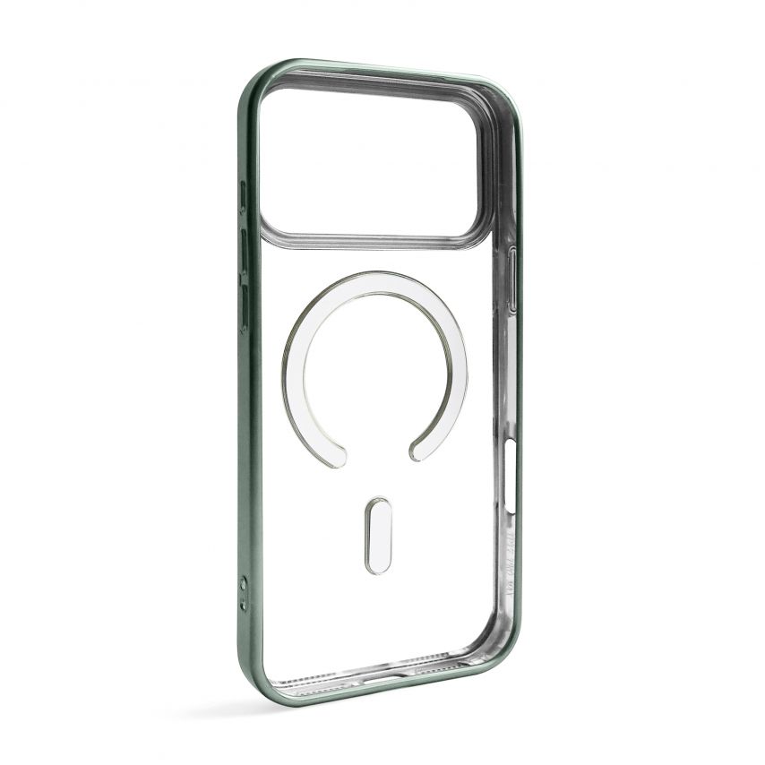 Чохол with MagSafe для iPhone 17 Pro Max (05) green matte