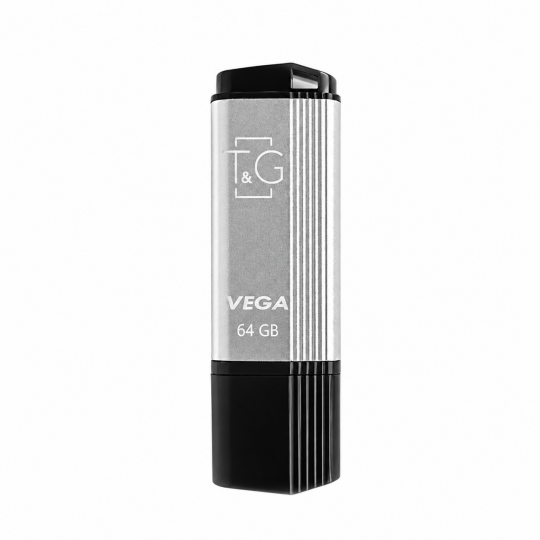 USB 64GB T&G USB 2.0 Vega (121) silver - купити за 383.90 грн у Києві, Україні