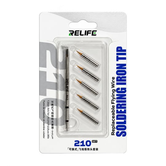 Жало для паяльника Relife 210 (комплект 5шт) - купити за 373.60 грн у Києві, Україні