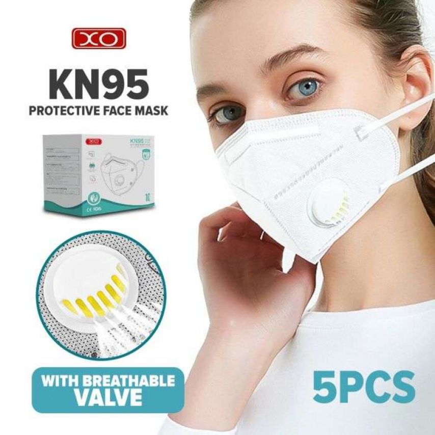 Маска защитная XO KN95 FFP2 (цена за 1шт, упаковка 10 шт)