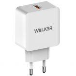 Мережевий зарядний пристрій (адаптер) WALKER WH-25 QC3.0 / 1USB / 2.4A white - купити за 226.80 грн у Києві, Україні