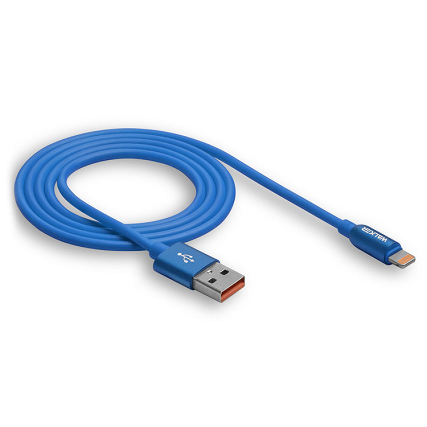 Кабель USB WALKER C725 Lightning dark blue