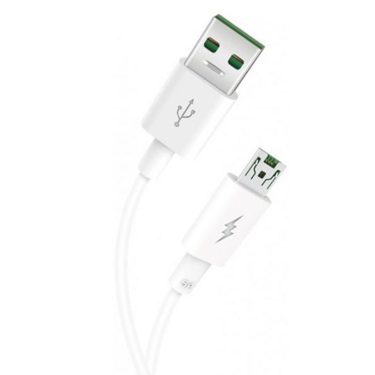 Кабель USB XO NB119 Micro Quick Charge 5A white