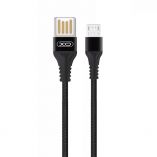 Кабель USB XO NB118 Micro Quick Charge 2.1A black - купить за 41.00 грн в Киеве, Украине