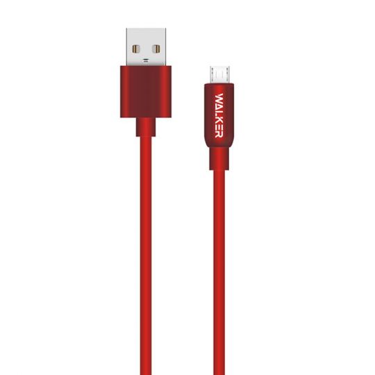 Кабель USB WALKER C725 Micro red