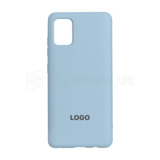Чехол Original Silicone для Samsung Galaxy A41/A415 (2020) light blue (05)
