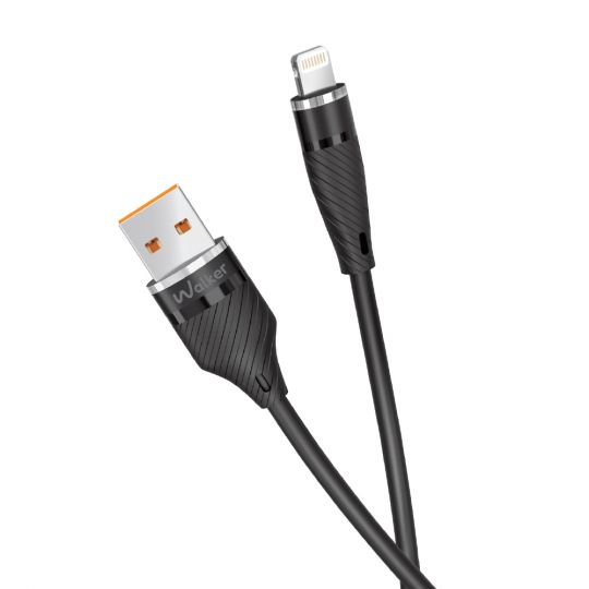 Кабель USB WALKER C735 Lightning black - купить за 136.44 грн в Киеве, Украине