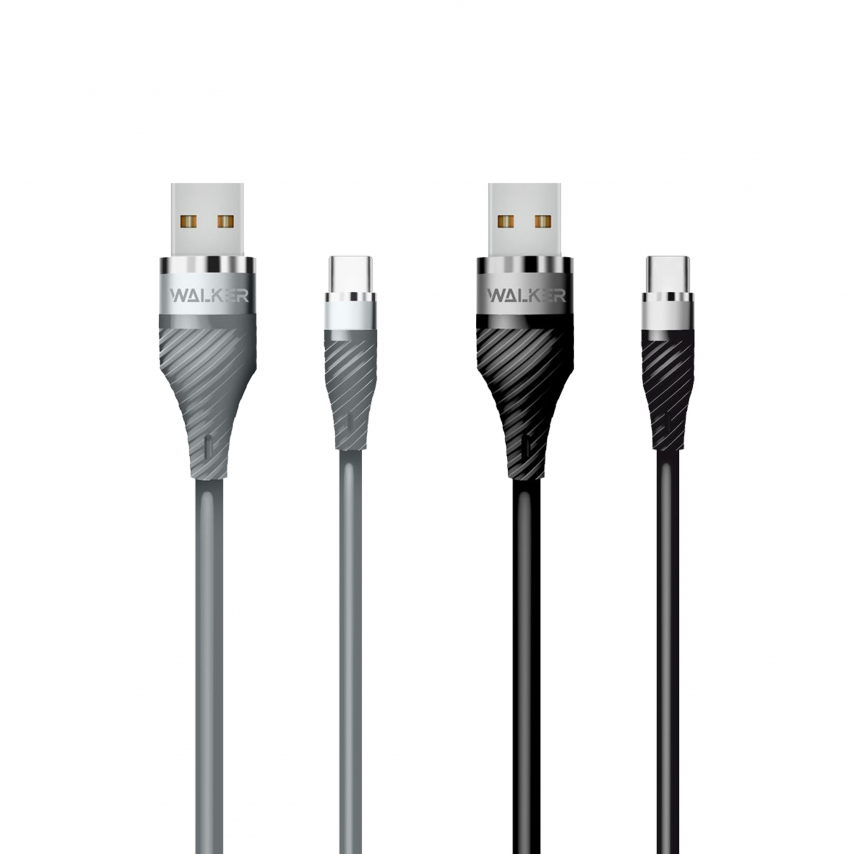 Кабель USB WALKER C735 Lightning grey