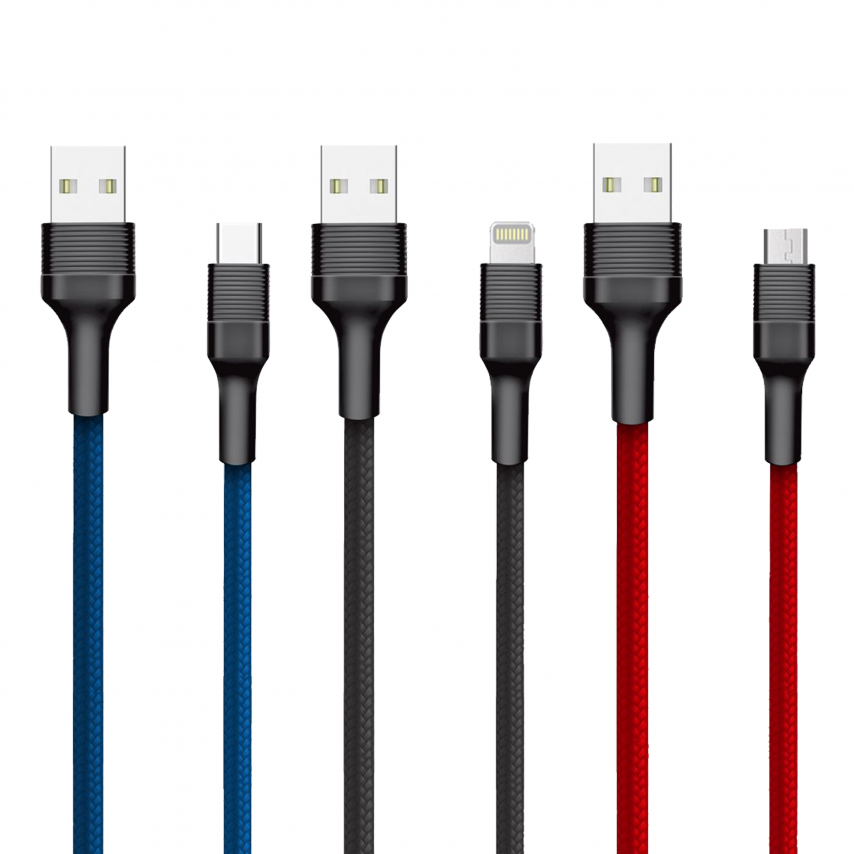 Кабель USB WALKER C575 Type-C red