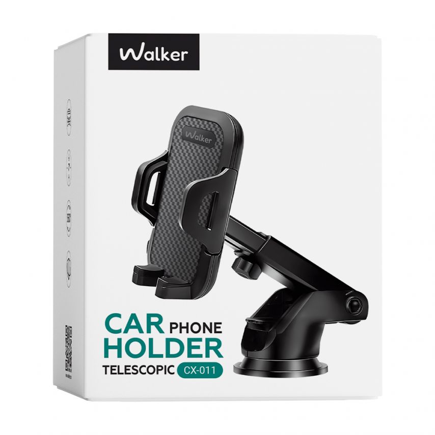 Автотримач розсувний WALKER CX-011 black