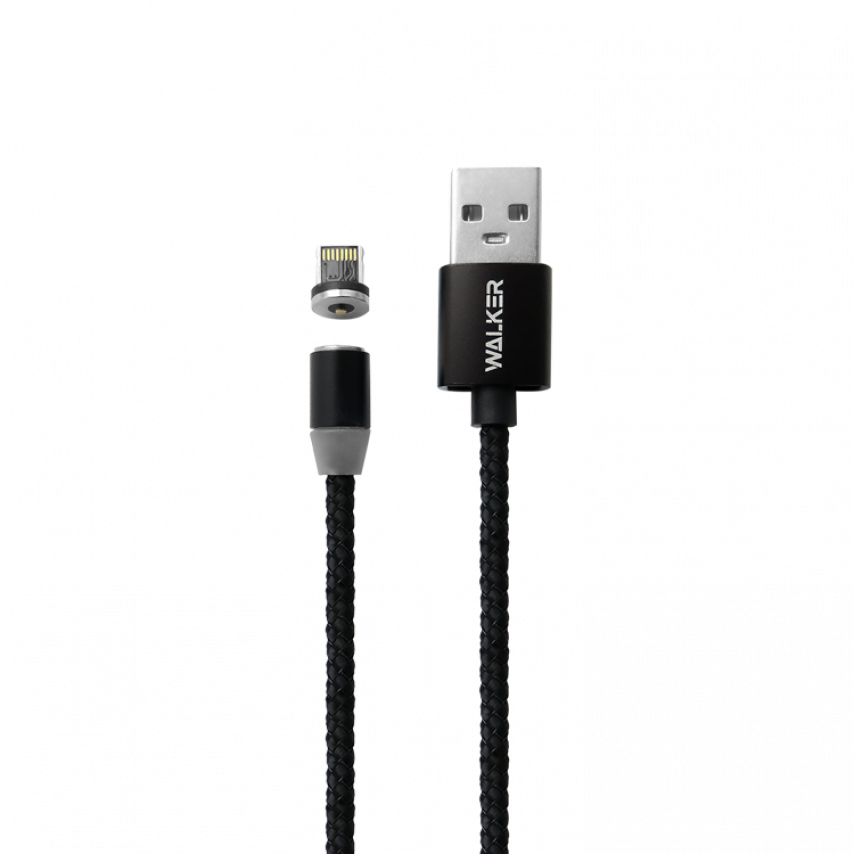 Кабель USB WALKER C590 Lightning Magnetic black