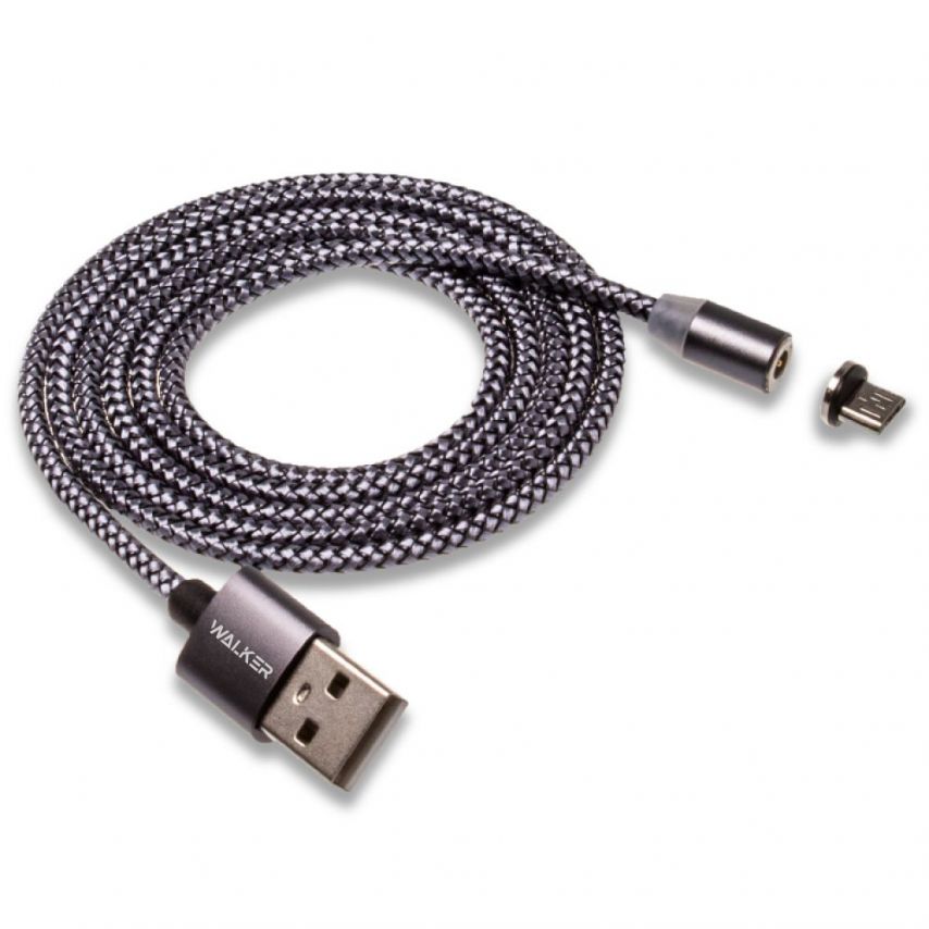 Кабель USB WALKER C590 Micro Magnetic grey