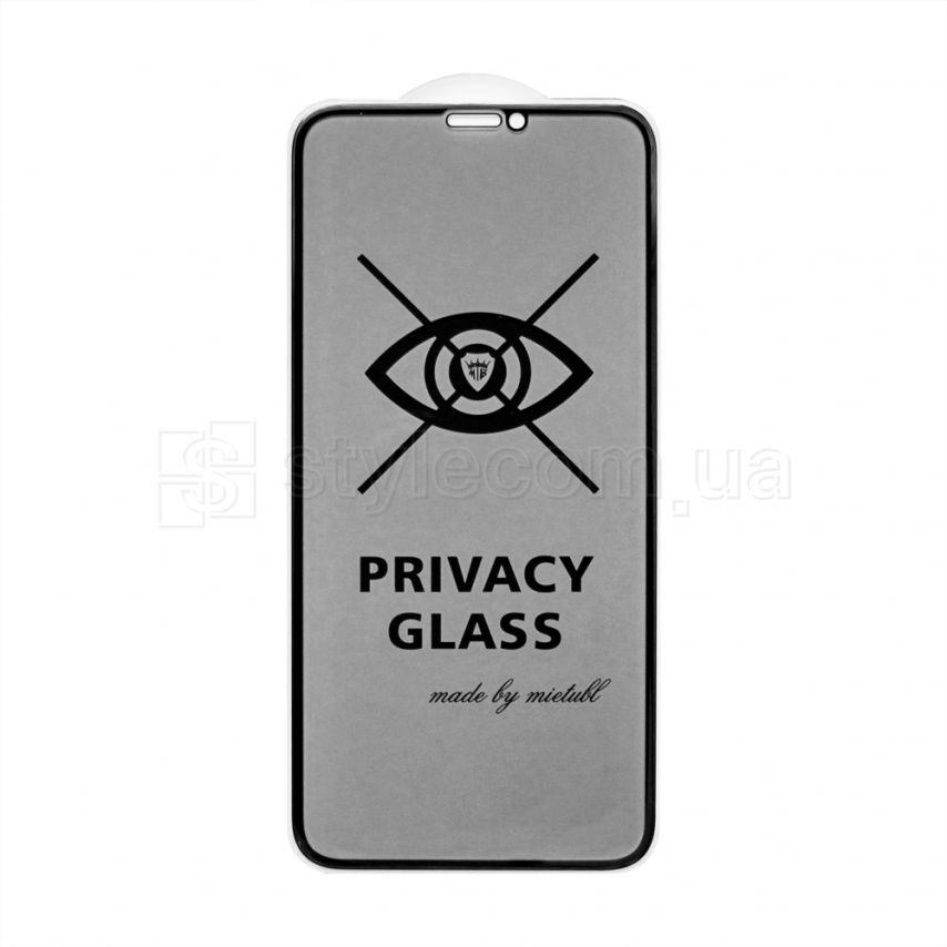 Защитное стекло Privacy для Apple iPhone X, Xs, 11 Pro black